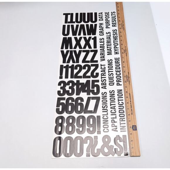 ArtSkills Alphabet And Number Stickers Black - Picture 3 of 4